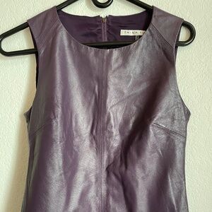 Trina Turk leather top size 0